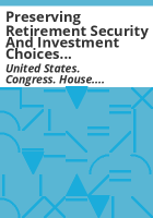 Preserving_retirement_security_and_investment_choices_for_all_Americans